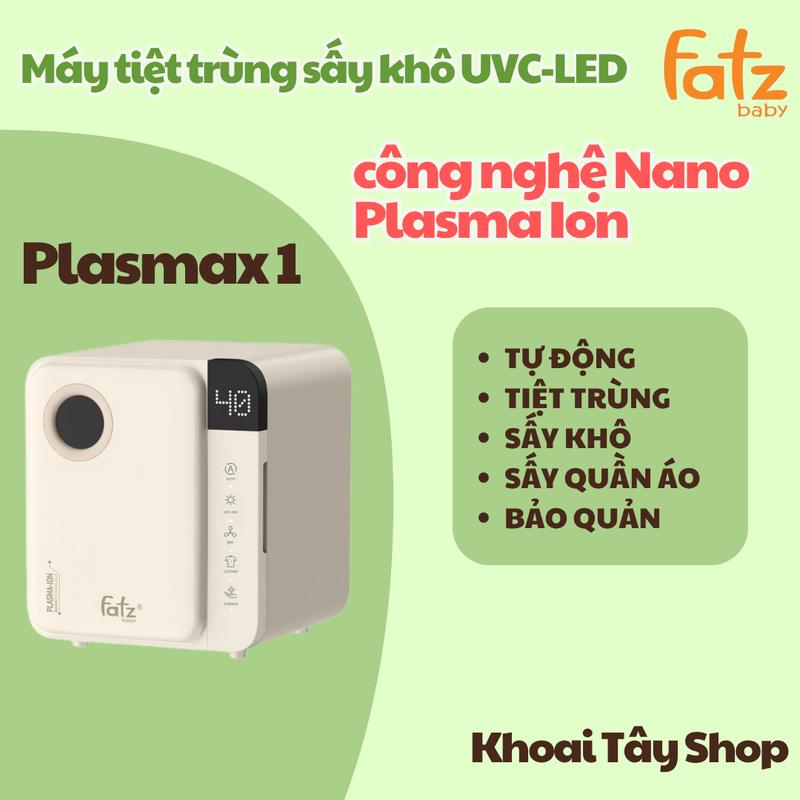 Máy tiệt trùng sấy khô UVC-LED công nghệ Nano Plasma Ion PLASMAX 1 Fatz baby dung tích lớn 25 lit