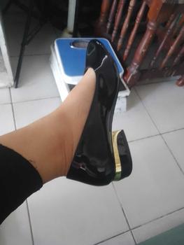 Product Review of Shuta 646 Korean Fashion Women elegant Pointed Toe Black Shoes Girl Work Office School Student Footwear gold lid heeled Wedge Shoes Walking Shoes Girl High Heels Classy Stylish from M**r 0