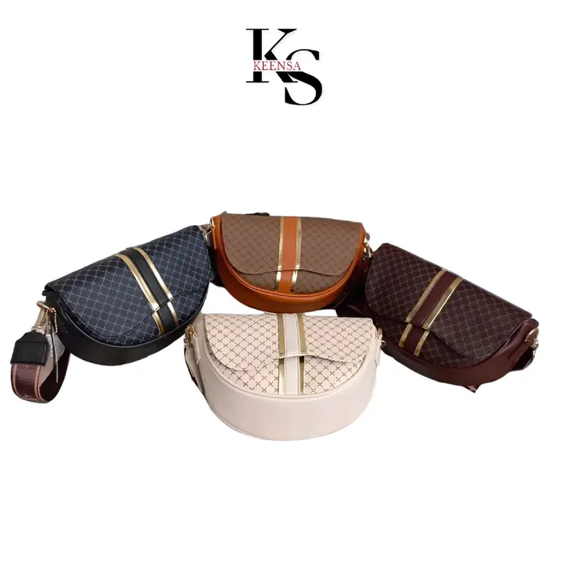 [BELI LOKAL] KEENSA Tas Selempang Wanita Dhenissa Bahan PVC Motif Silang Kulit tas tote bag whits tas selempang & bahu 7