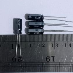 Nichicon Elko bipolar UEP2A010MDD 1uF 100V 5x11mm RM2 105° NEW [2 pcs] #B2