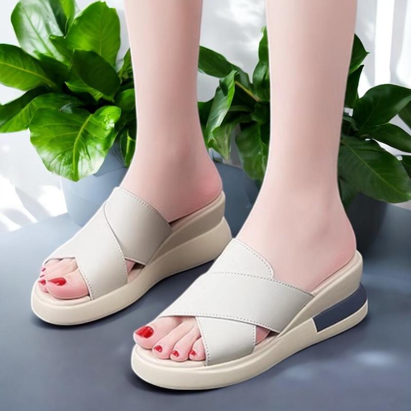 Sandal Wedges Wanita 2024 sendal cewek Hak Tinggi 3