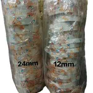 (1slop 24pcs) double tape solasi bolak balik besar kecil 24mm & 12mm kualitas oke