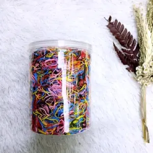 karet rambut jepang warna warni .bisa untuk anak ukuran toples 100 gram