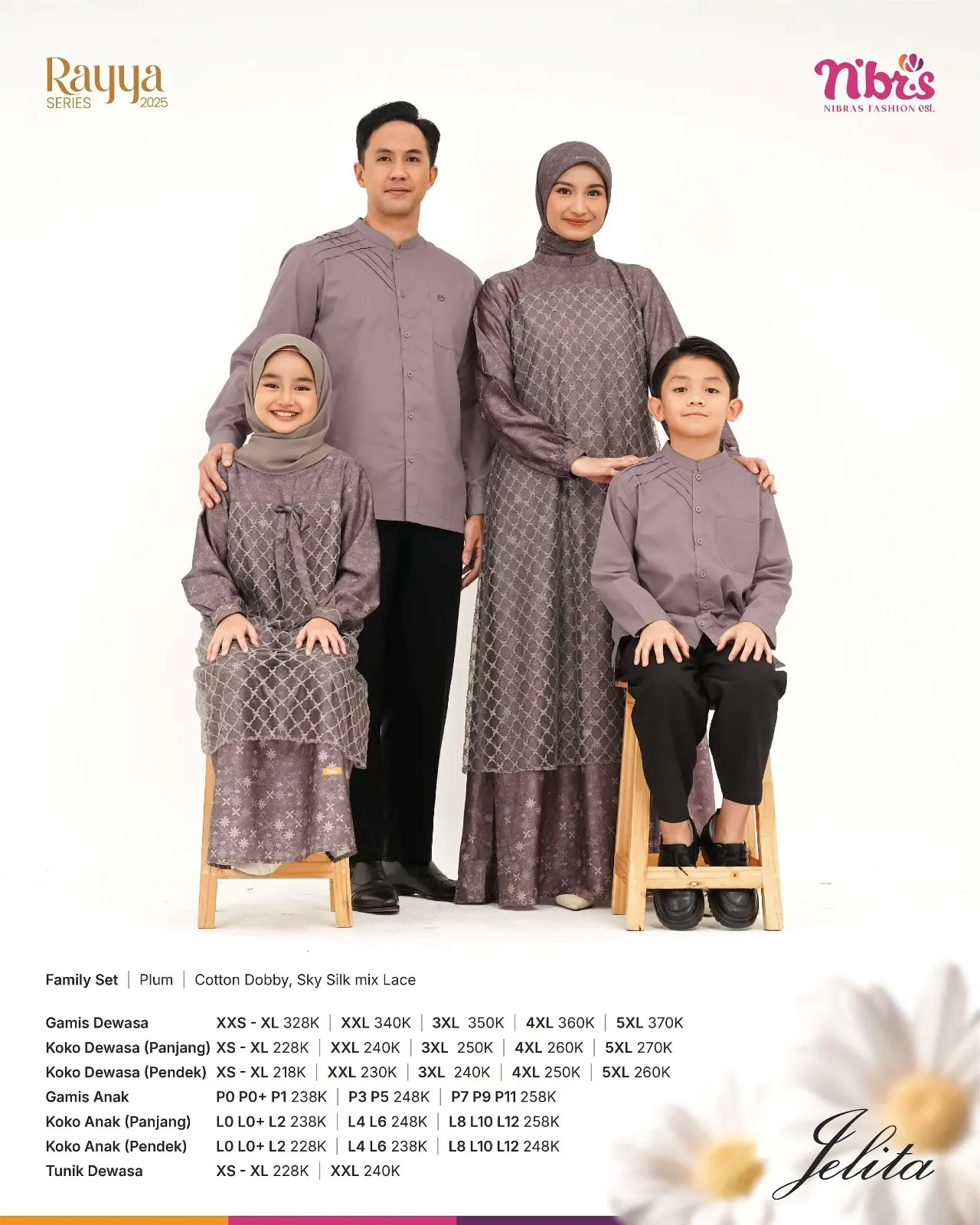 SARIMBIT NIBRAS 2025 JELITA PLUM RAYYA SERIES 2025
