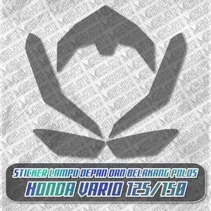 Honda Stiker Lampu Polos untuk Vario 125-150 2018-2021 #53 Desain Elegan Kualitas Terbaik Pemasangan Mudah