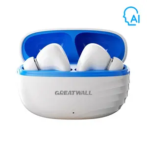 Greatwall AI Headphone Bluetooth  Tws Earphone Bluetooth Nirkabel Headset Bluetooth Pod EarPods Headphone Nirkabel Earbud