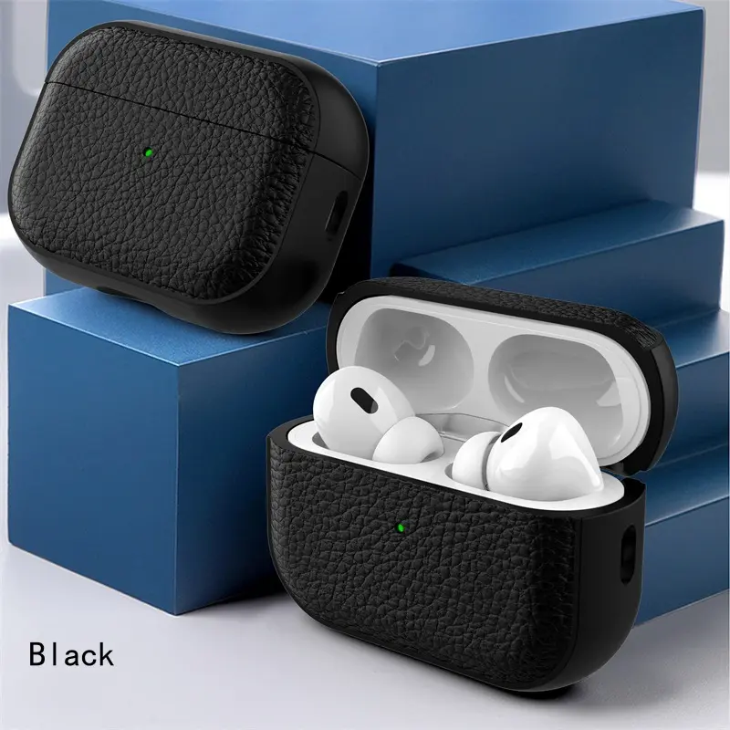 For Airpods Pro2 Case apple Second-generation Leather Bluetooth Headset Case Airpods 3 Pro pro2 Case Soft Cover