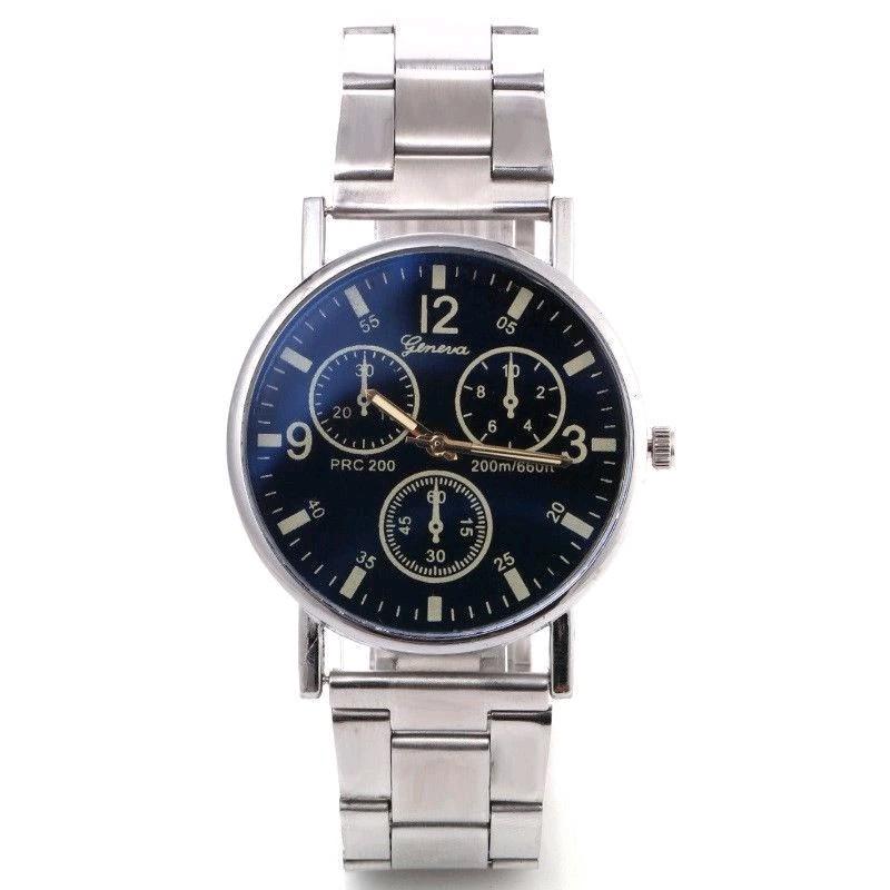 C ( C10 ) JAM TANGAN COUPLE GNEVA PRIA DAN WANITA  STAINLESS STELL 1