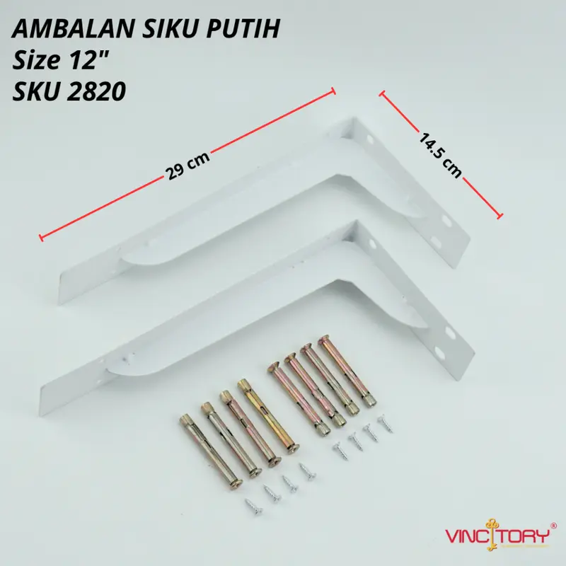 SIKU RAK Dinding Besi L Rak Penyangga Bracket Ambalan Sepasang | Bracket Siku Ambalan Dinding 3