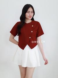 Gambar ORECCA - Rere Atasan Wanita Lengan Pendek - Sage, M dari Orecca.id Kota Administrasi Jakarta Barat 1 Tokopedia