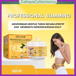 (100%Ori)EELHOE PROFESSIONAL GINGER SLIMMING Fat Burning Body Slimming Cream 50g Tubuh Mengencangkan Kaki Tangan