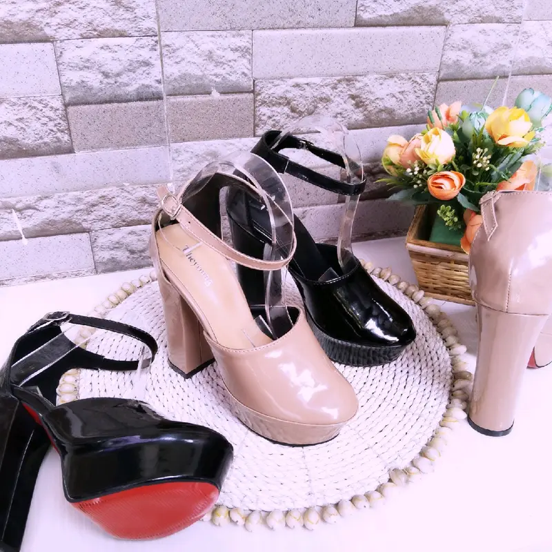 heels slop 138 sandal slop tinggi 13cm High heels Wanita 0