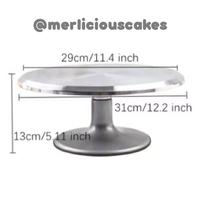 Gambar Aluminium Rotating Cake Turntable Turn Table Kue Meja Putar Dekorasi dari Merlicious Cakes Kota Administrasi Jakarta Pusat 4 Tokopedia