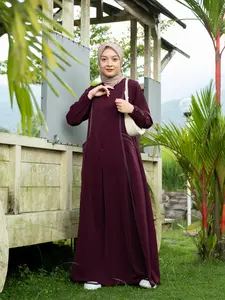 LUNA Abaya Umroh Anti UV Gamis Dress Syari Wanita Muslim Dewasa Remaja Simple Mewah Arab Maxi Pesta Casual Formal Kondangan by Danika Luxury