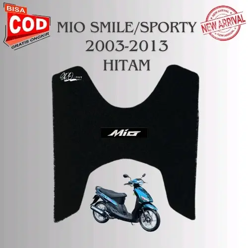karpet motor mio smile/sporty 2003-2013 logo full bordir anti alip