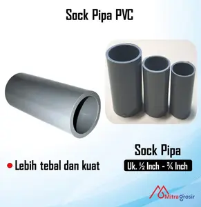 Sok Pipa PVC Jaya TS 3/4" Sambungan Pipa PVC 1 Inch / Sok / Sock / Socket / Sambungan Pipa PVC 1/2 " Ukuran 3/4 Inch