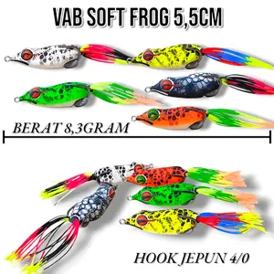 VAB SOFT FROG UKURAN 3,5CM DAN 5,5CM. UMPAN CASTING GABUS