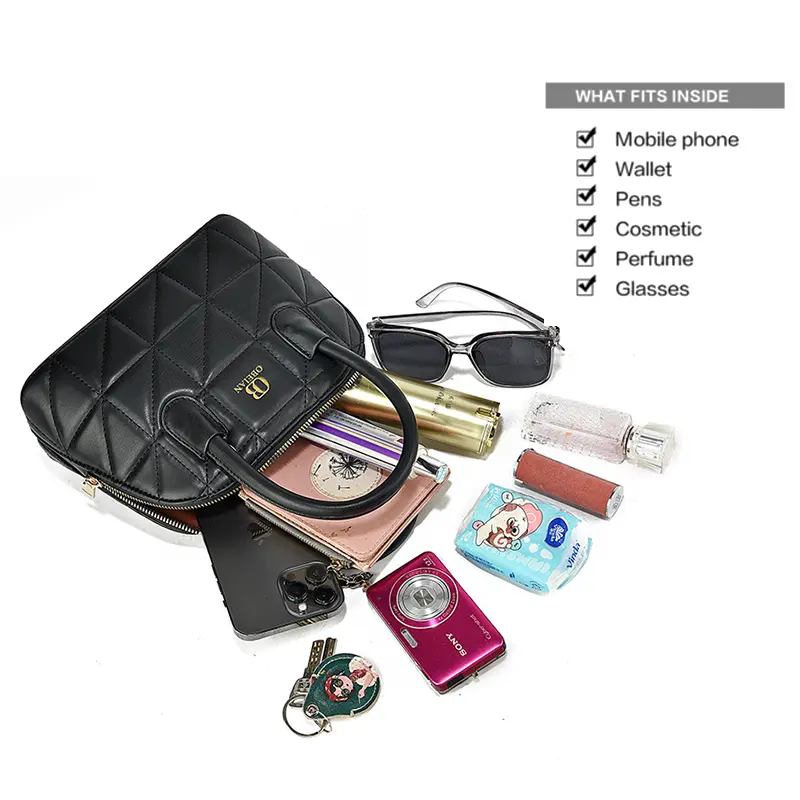 [Clara Bag] Obeian Tas Selempang Wanita Sling Bag Handbag Shoulder Bag Tas Pesta Simple Jalan Jalan Kulit Sintetis Hitam designer  bags Hadiah Hari Valentine 8