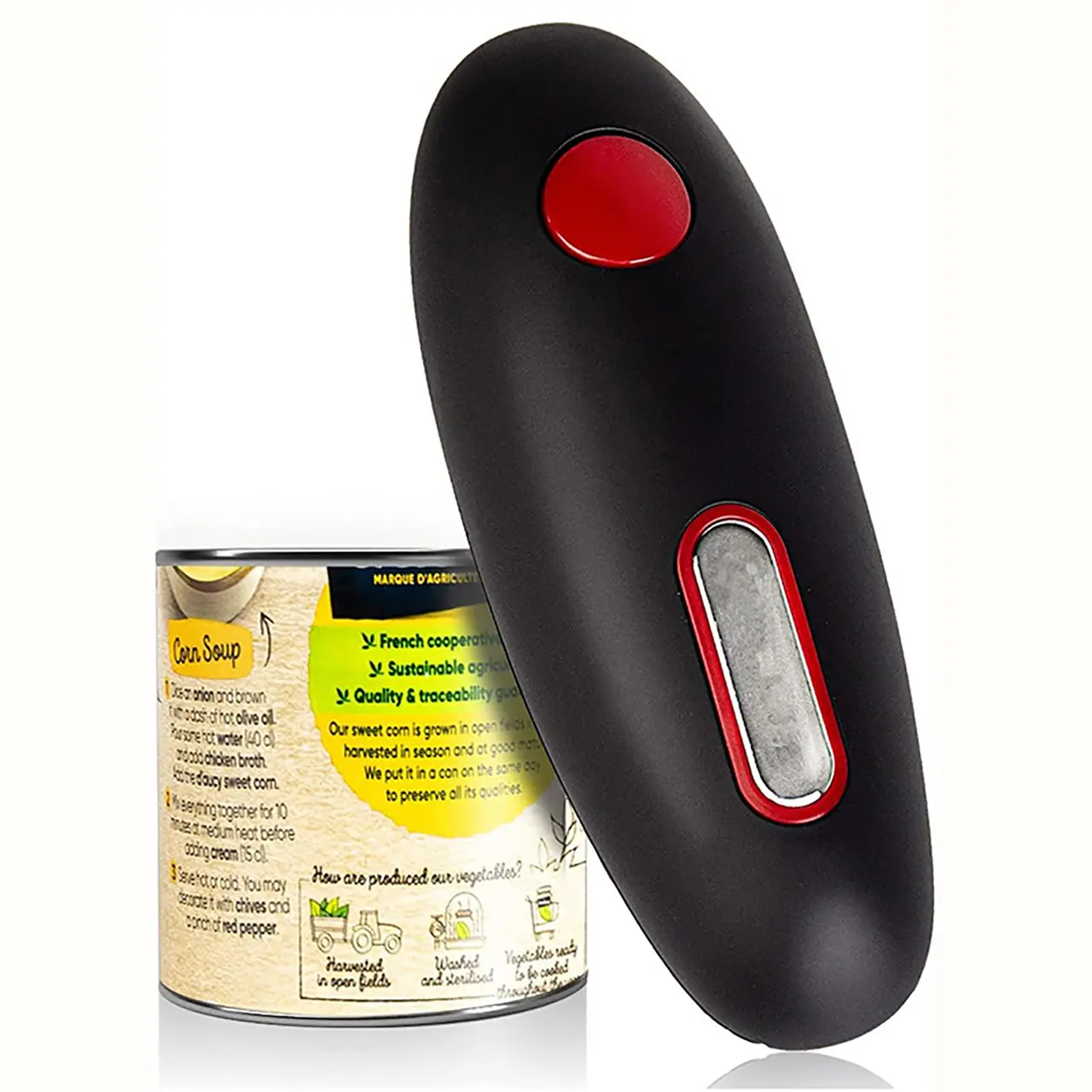 1 Portable Electric Can Opener Hook Shaped Tin Opener Kitchen Electric Gadgets Electric Bottle Opener Kitchen Gadgets Wholesale