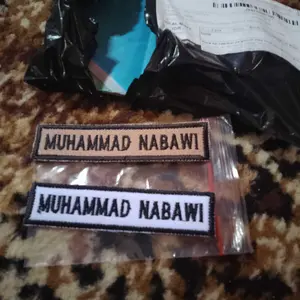 Bordir Nama Sekolah Uk 9x2cm SD SMP SMA Bordir Tebal Bagus Dan Rapi Pengerjaan 1 Hari Jadi Harga Satuan Rapi Dan Bagus(minimal pemesanan 2 ya )