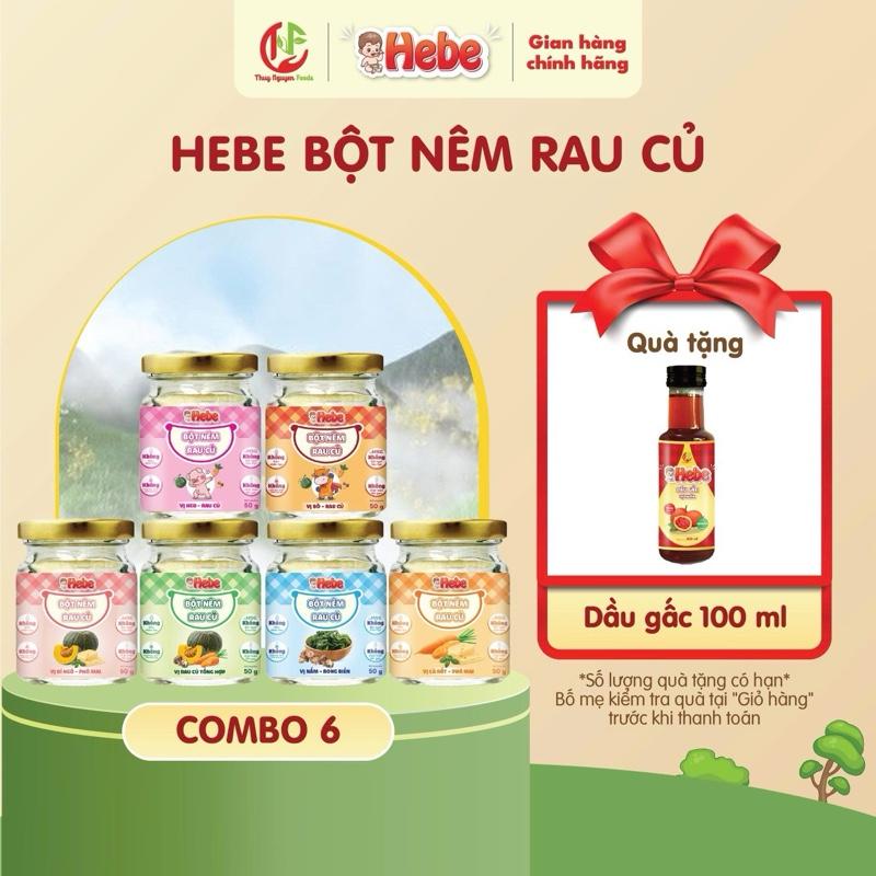   SĂN QUÀ  Bột Nêm Ăn Dặm Hebe - Nguyên Liệu Tự Nhiên 50g - 60g 