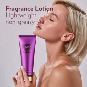 VICTORIA ANNA 236ml Body Lotion Blue and Chime Fragrance long lasting women fragrance floral fruity natural scent lightweight non-greasy  Moisturizers treatment smooth silky skin reduce dark spots brightening skin moist milky white  Golden Gift