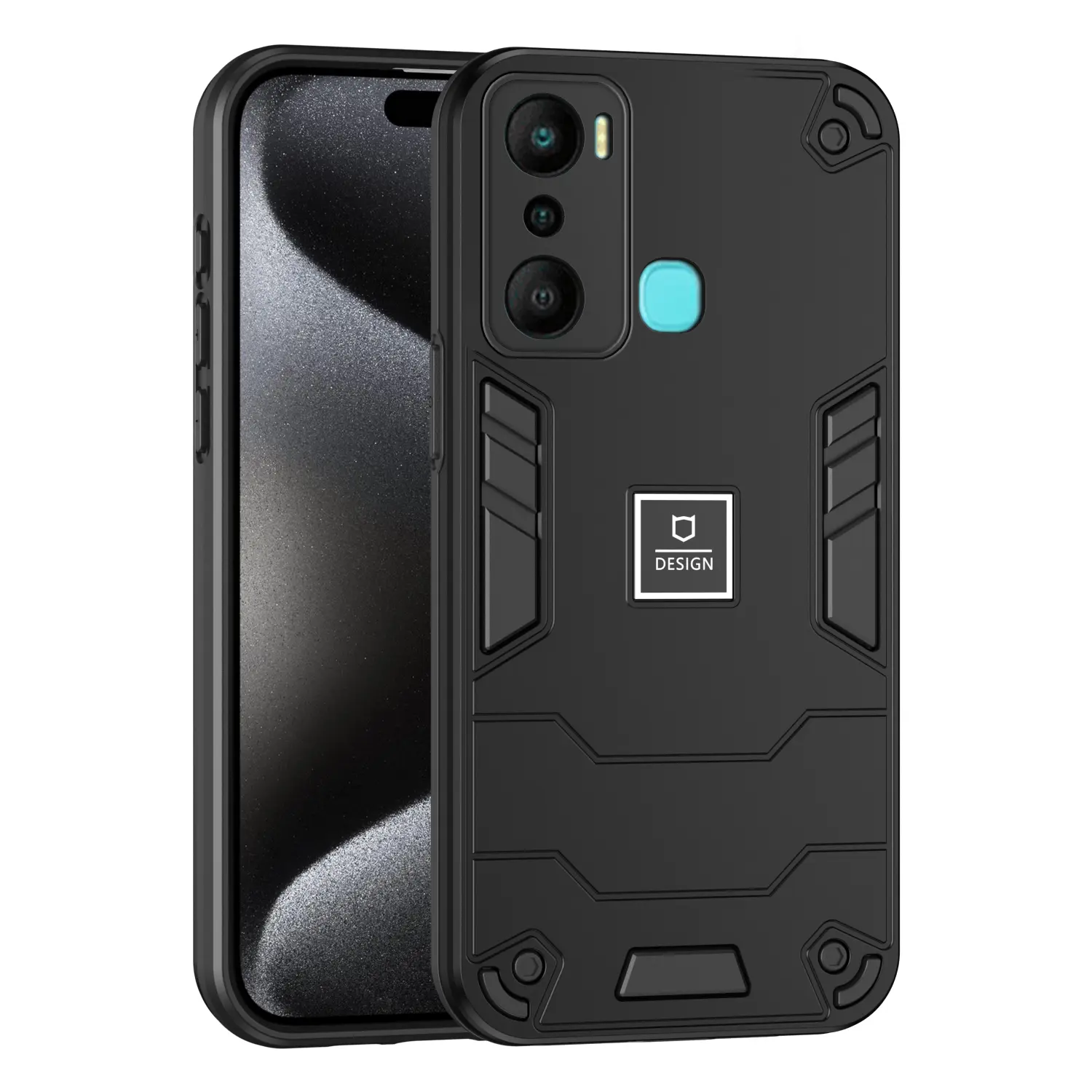 Matte Finish Shockproof and Anti-Shock Protective Case for iPhone 7/8 Plus/X/11/12/13/14/15 Pro Max - Durable and Stylish Phone Cove