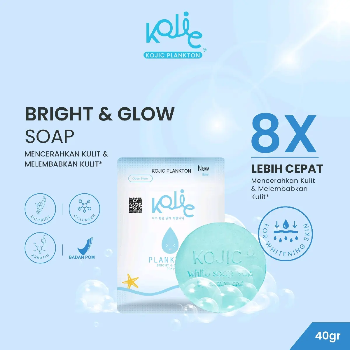 [PINK] BRIGHT & GLOW Whitening Soap / Sabun Pencerah Wajah dan Badan