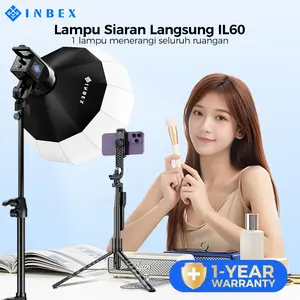 【Warranty 1-YEAR 】【24H Shipping】【COD】INBEX IL60 Lighting Studio 60W Kecerahan Tinggi Kontent Kreator Lampu Portabel Studio Kecil Mini Lighting Foto