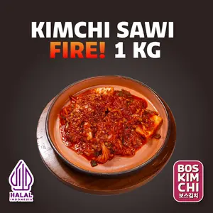 Kimchi Sawi FIRE! 1 kg Boskimchi | Baechu Kimchi Super Pedas