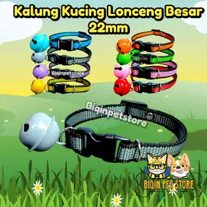 kalung kucing anjing kecil Krincing lonceng warna 22mm