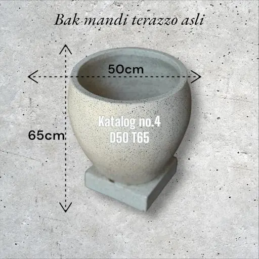 bak mandi terazzo ori d50t65
