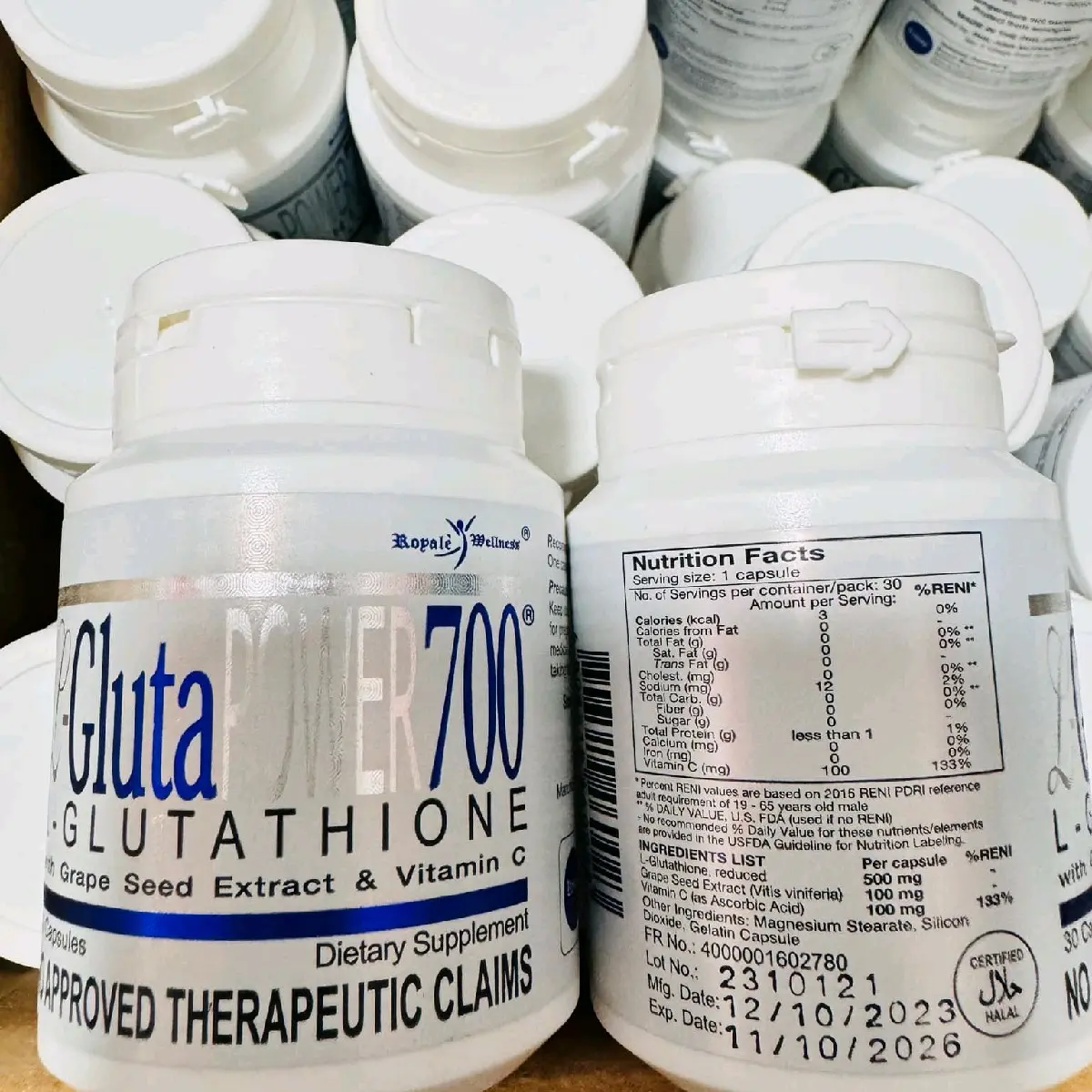 glutathione 700 Toner - Serum - Kem dưỡng 7 Day Whitening Program Glutathione 700 V-Ample  (Combo) main image 1