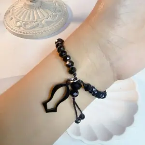 Gelang Kristal Bandul Terompah 33 Butir bisa untuk Tasbih