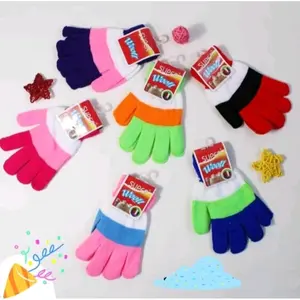 Sarung Tangan Motor Dewasa Wanita Motif Belang Rajut Promo Murah Untuk Pelindung Tangan