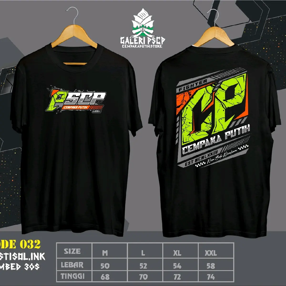 KAOS PSCP RACING - DESAIN RACING PSCP - UNTUK PEMUDA RACING PSCP