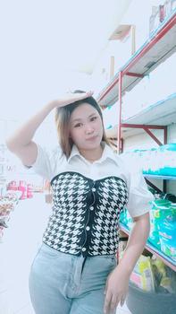 Product Review of Suzan Blouse Kemeja Mix Cotton Knit - Rajut Korea Style Atasan Wanita TM 70135 from h**i 0