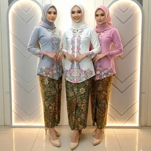 Kebaya Encim Modern Full Bordir Bunga Mawar Premium - Atasan Kebaya Wisuda & Kondangan Series Bolero