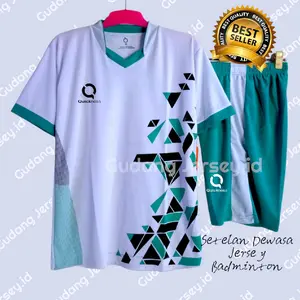 Setelan futsal baju bola kaos olahraga jersey badminton Sport