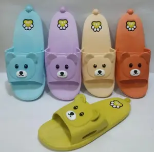 Sendal Slipper Karet Anak Perempuan Karakter Panda S26-35 Sandal Slop Anak Perempuan bahan Karet