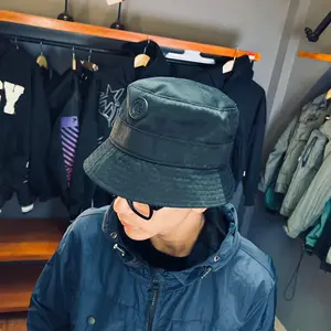 SKYBLUE BUCKET HEAD BLACK RUBBER PACTH UNISEX