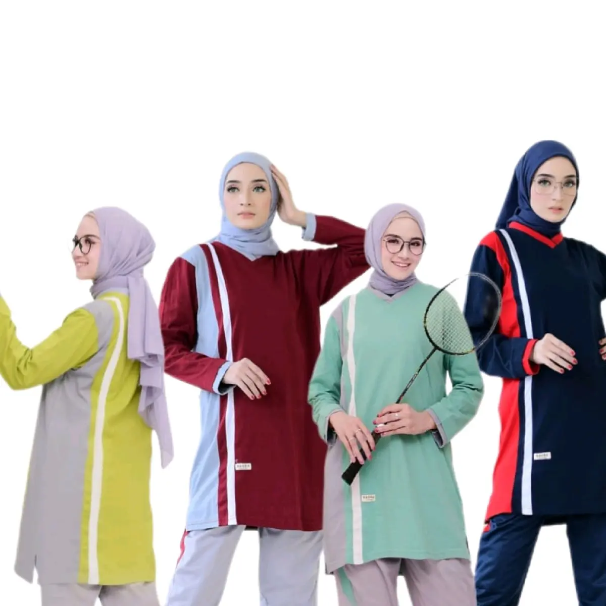 Atasan olahraga tunik wanita / Kaos Panjang Sport  Dewasa/ Baju senam / atasan Seragam olahraga Musimah/ Atasan olahraga wanita / tunik  Muslim ah