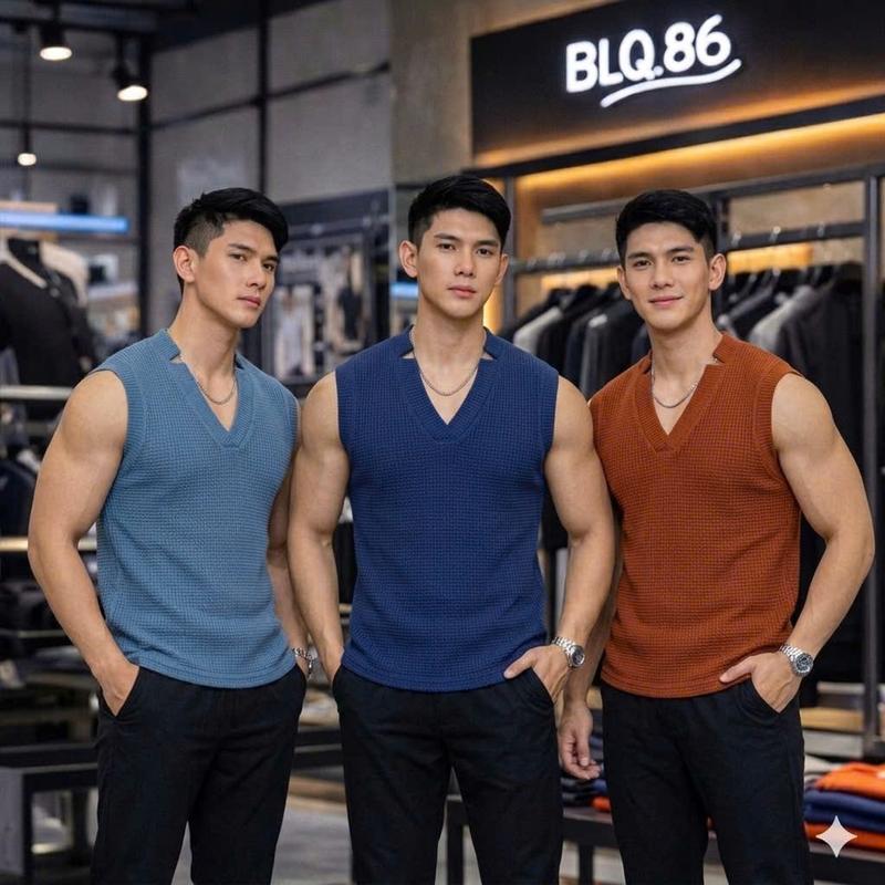 Áo thun ba lỗ nam tanktop chuẩn gym mặc nhà dạo phố - nhiều màu - tổ ong