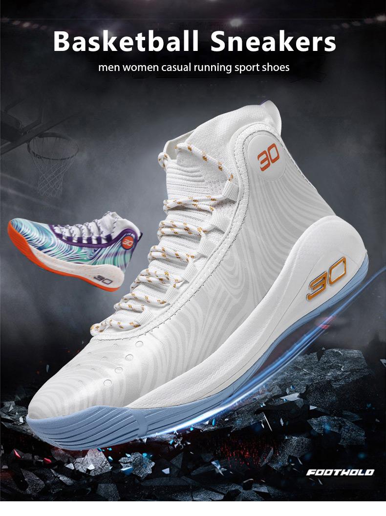 Product Introduction of IEAGO-Spike Curry 7 Giày Thể Thao Cặp Đôi Cho Nam Và Nữ, Giày Bóng Rổ Có Đệm Khí, Giày Thể Thao Da, Huấn Luyện Viên Nam, Bốt Cao Cổ Chống Thấm Nước, Chính Hãng, Chất Lượng Cao 23