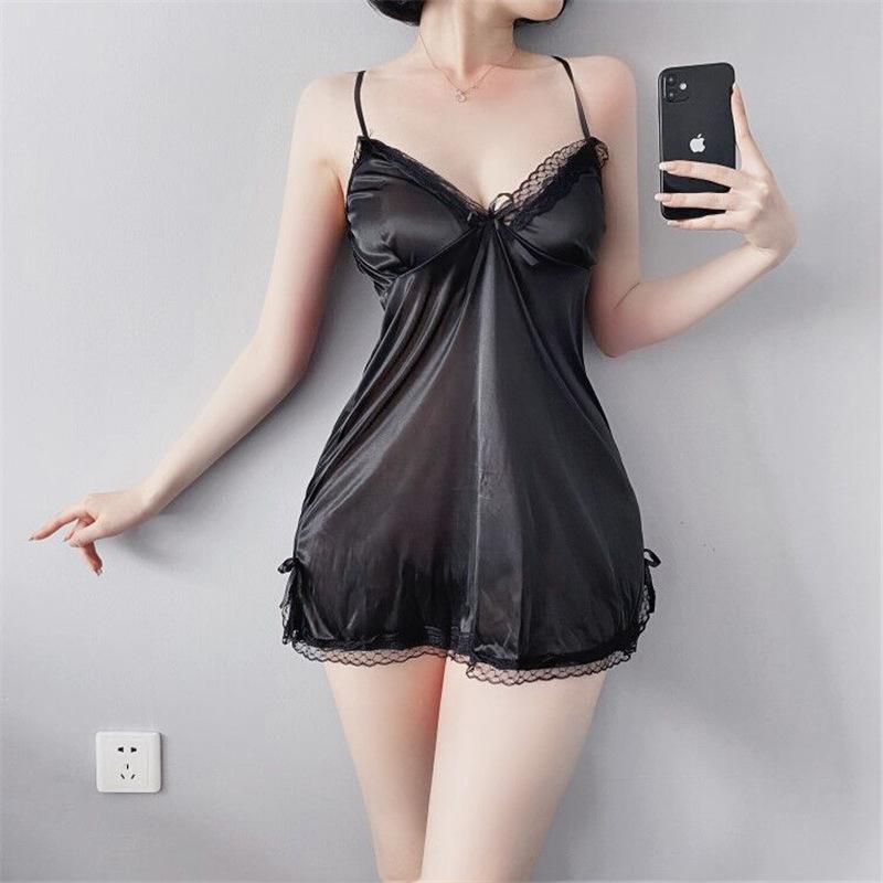 Product Introduction of Cc's secret Nightgown for women summer sexy new lace disposable tearable suspender nightgown summer pajamas 18