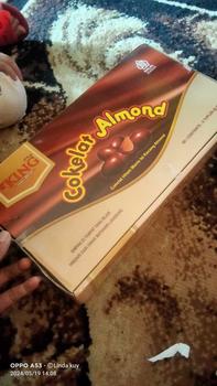 Product Review of Dking coklat almond isi 4 toples ( COD )  kacang almond utuh lapis coklat from R**n L** 2