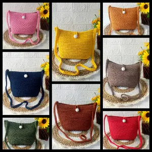 Valen's_Handmade||Tas Rajut Selempang Kancing