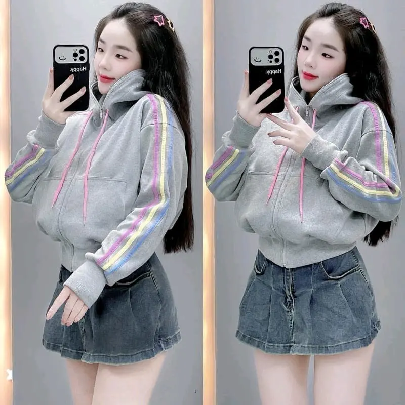 JAKET WANITA !! PUELL JIPP HOODIE WANITA KOREAN STYLE TERBARU WANITA OUTFIT Nyaman