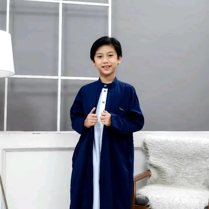 jubah moderen anak Remaja Muslim Katun