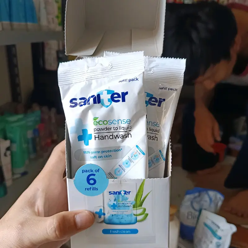 Refill Sanitizer Saniter 2pcs Powder to Liquid Handwash 9g - Soap 1